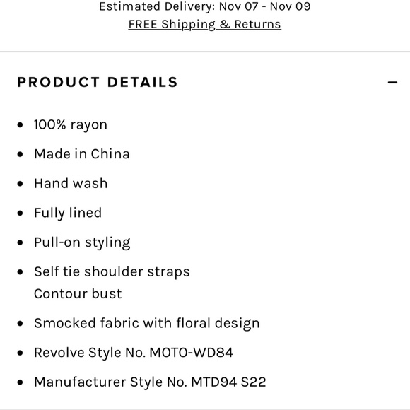 Revolve Itzel Smocked Mini Dress - Picture 4 of 6